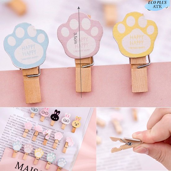 Clip Kayu Penjepit Foto Wooden Clip Photo Character Series Decoration DIY