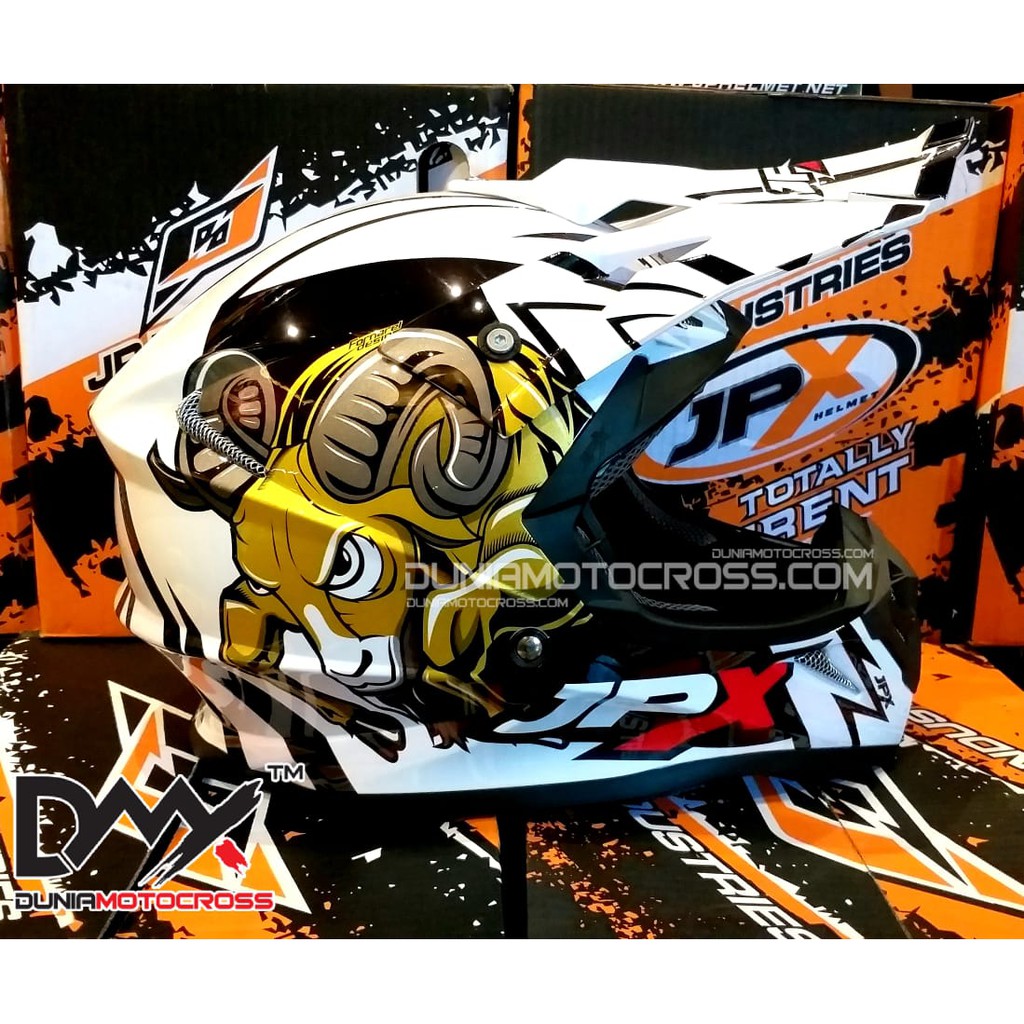 JPX helmet Bull White
