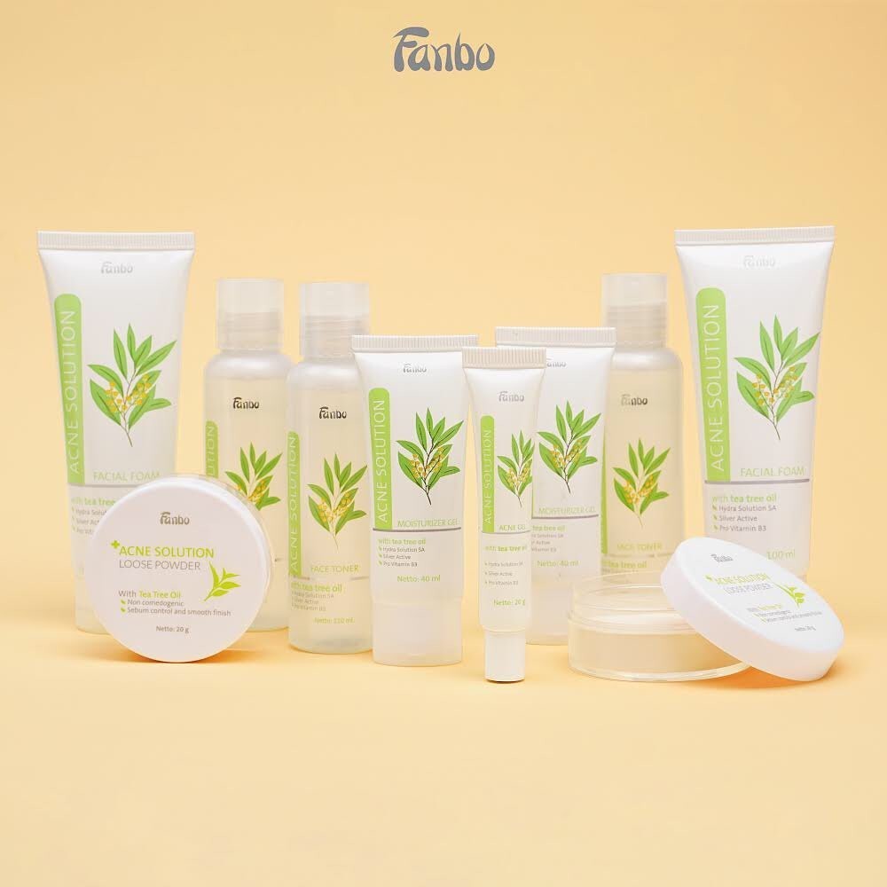 Fanbo Acne Solution Series | Gel Moisturizer Toner Foam Loose Powder