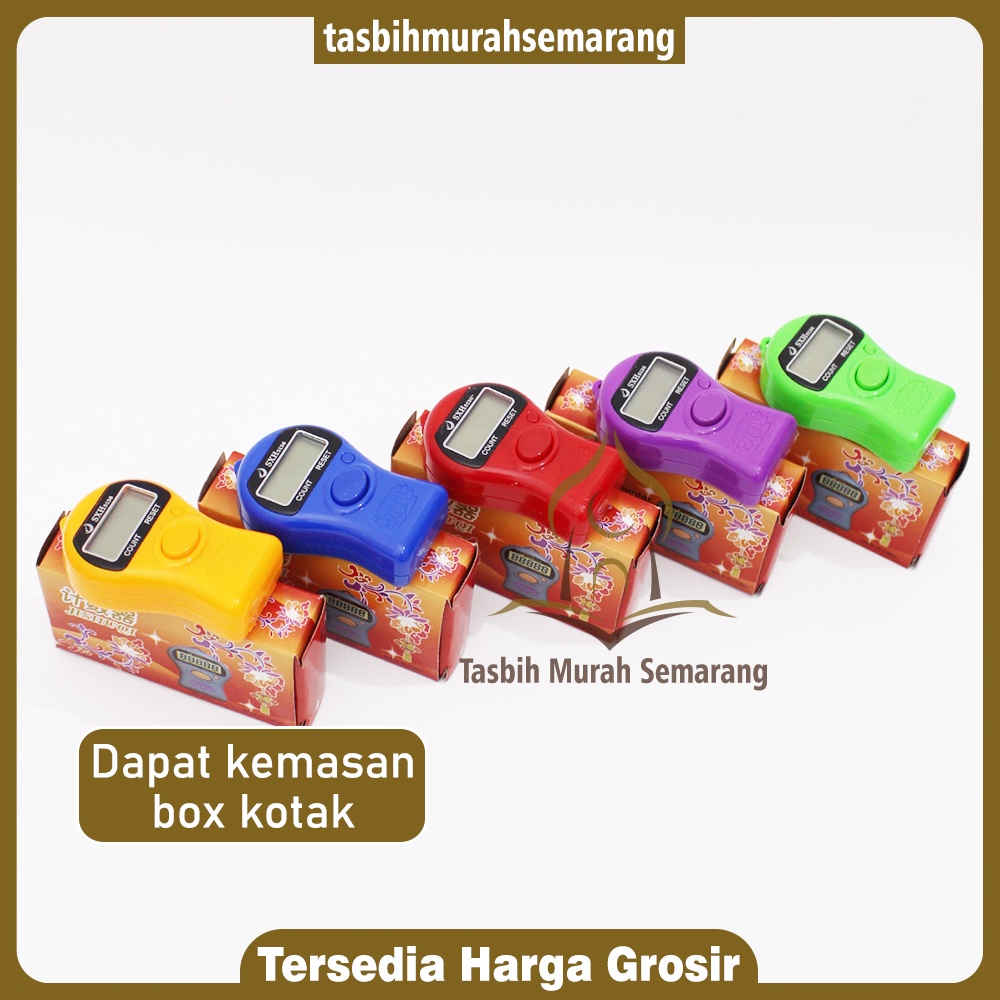 Tasbih DIgital Layar Lebar (Bentuk kabah) FREE tali + Baterai