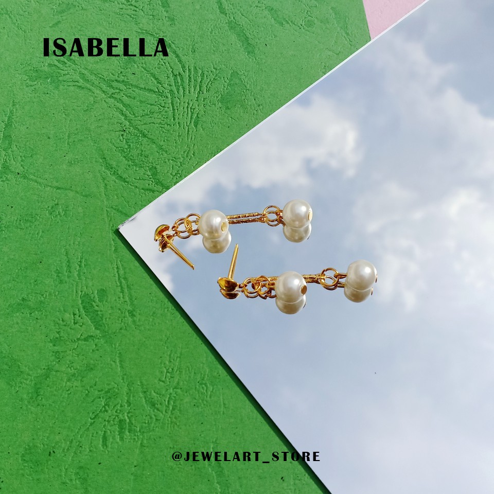 Anting Mutiara Gold ISABELLA Mutiara Shell