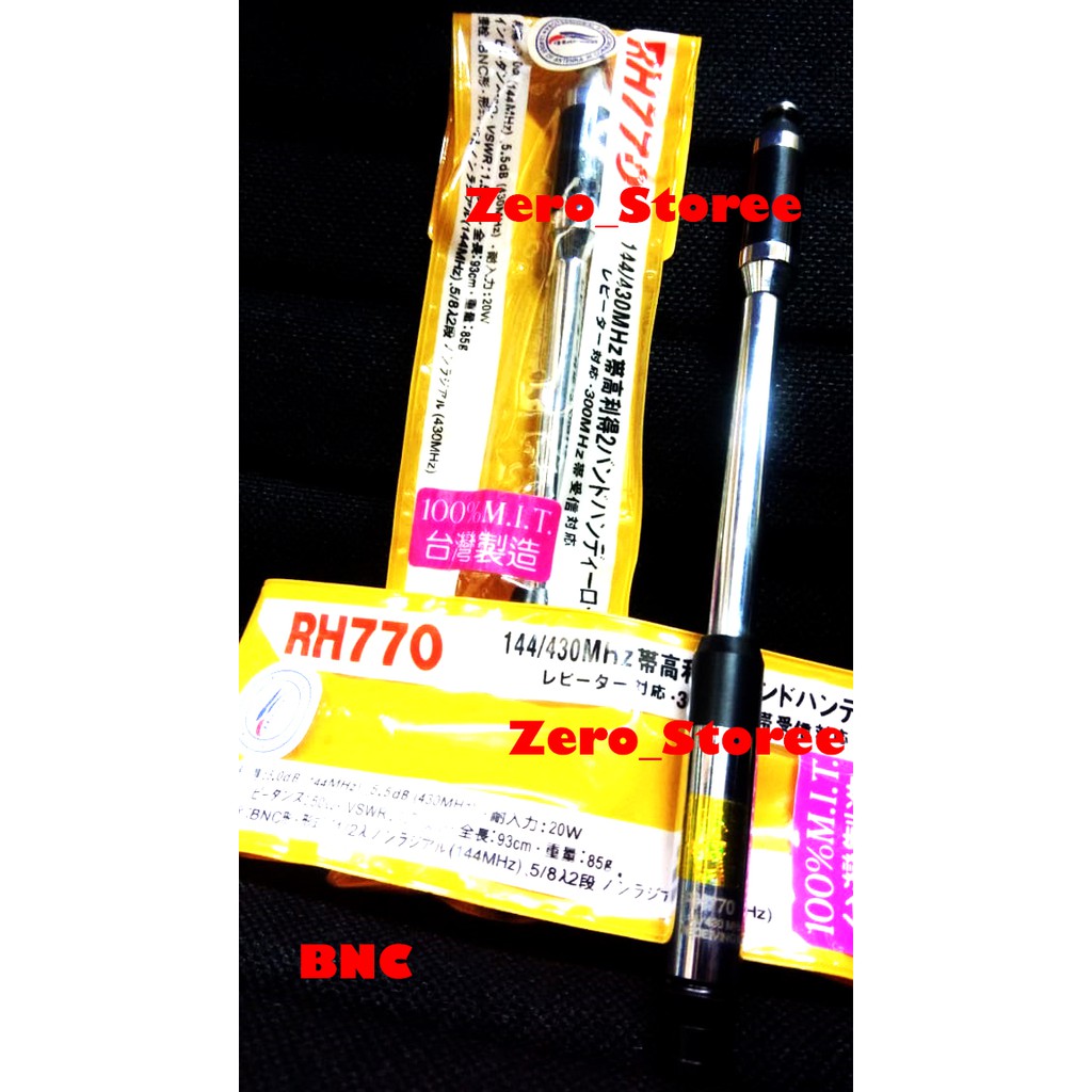 RH770 BNC Antena HT Dualband RH-770 Tarik Panjang ARH-770 ARH770 770 icom v80 v86 alinco dj195 dj196 Dual Band