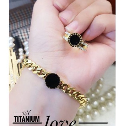 TiTanium set gelang cincin p728393