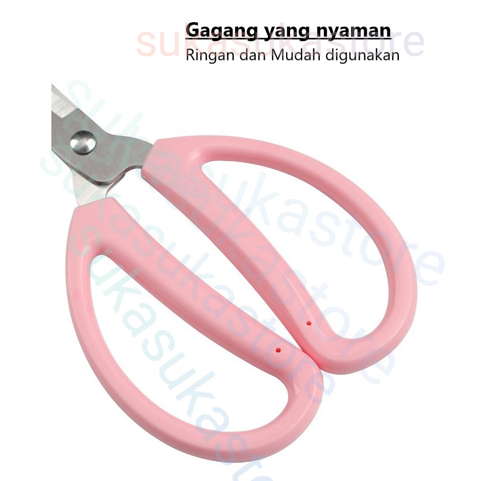 Gunting Serbaguna Big Size Multifungsi Gagang Bulat Unik Warna Pastel  / Gunting Kodok Tailor Scissors