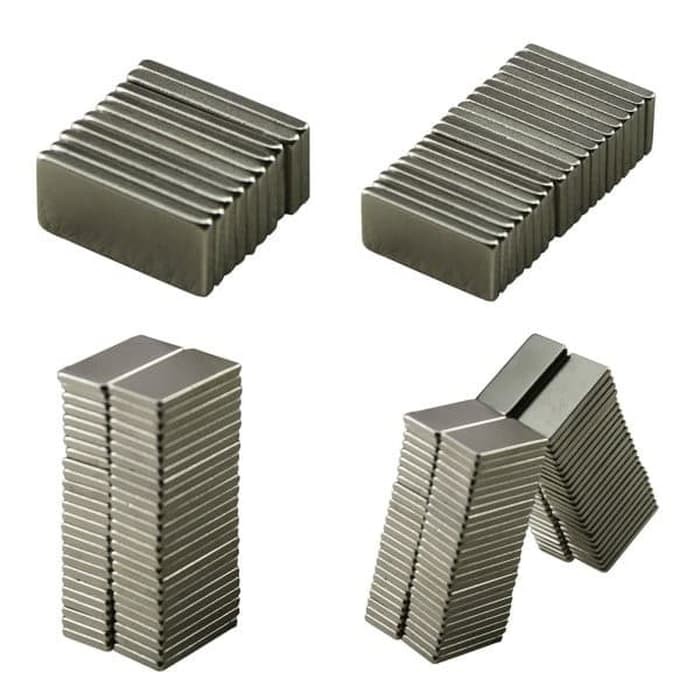 Magnet Daya Rekat Kuat - Block Cuboid Neodymium 20x10X2mm (1pc)