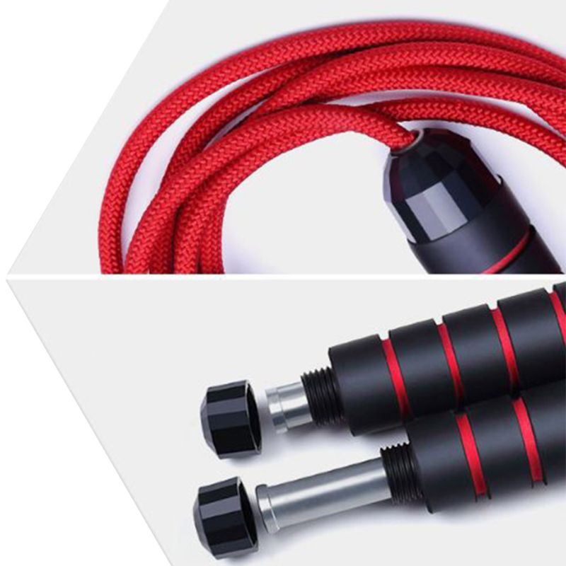 Sun Adjustable Speed Jump Rope Crossfit Profesional Pria Wanita Gym Skipping Rope Muscle Tinju Training Fitness Equipmen