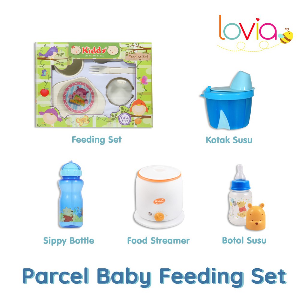 Parcel Baby Feeding Set / Parcel Bayi Feeding Set / Set Perlengkapan Makan Bayi