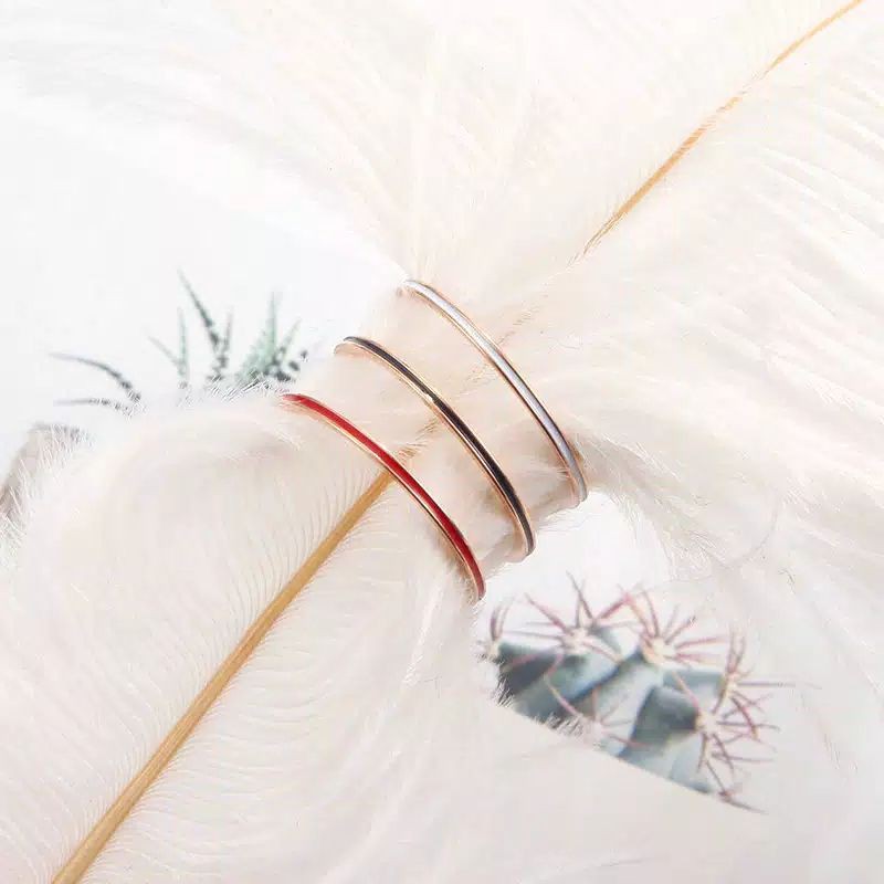 Cincin Titanium Simple Elegant Korean Style