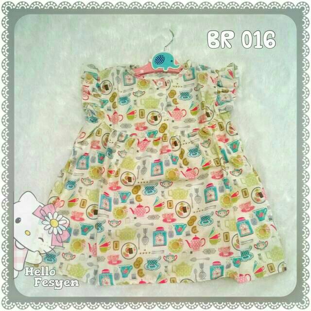 Size 4 Blouse Ruffle Shabby Bayi & Anak / Atasan Baju Anak Perempuan / Konveksi Jasa Jahit Pakaian