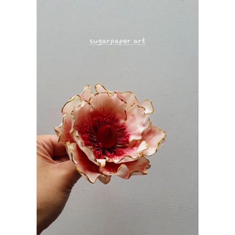 

Gumpaste peony fantasy by sugarpaperart