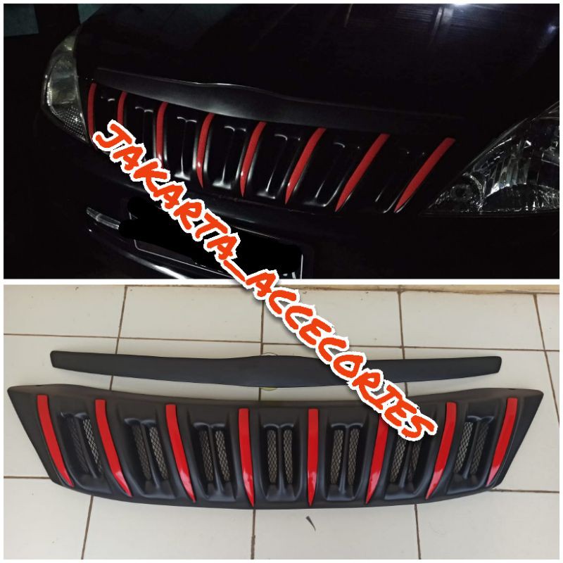 Grill innova tahun 2005 - 2009 model prado list merah