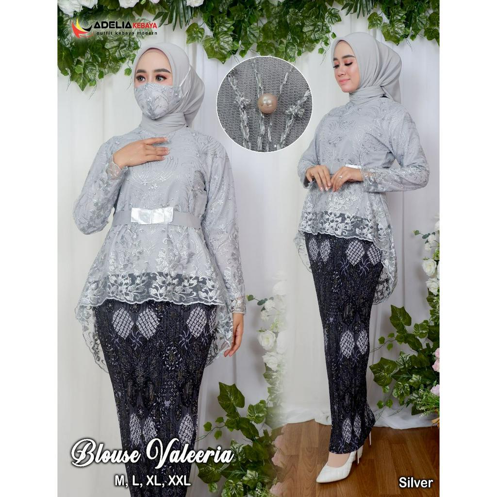 Tunik kebaya blouse aurora pita | Kebaya modern | Kebaya brukat | Baju outfit kondangan pernikahan wisuda modis dan cantik