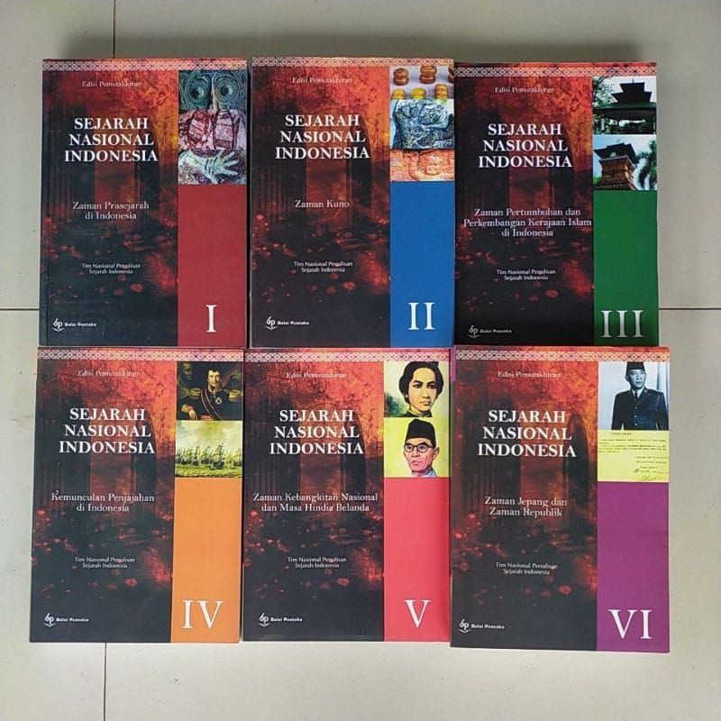 ORIGINAL Sejarah Nasional Indonesia jilid 1 2 3 4 5 6