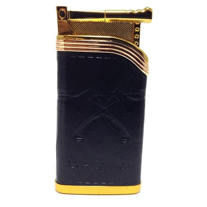 Jual KOREK API AXE LEATHER GOLD 9453 MANCIS LAS LIGHTER KOREK UNIK Low Price!