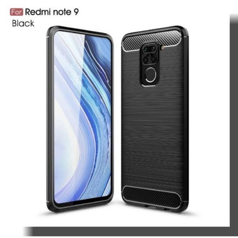 Case Xiaomi Redmi 9/ 9C/ Note 9/ Note 9 Pro Black Fibercarbon