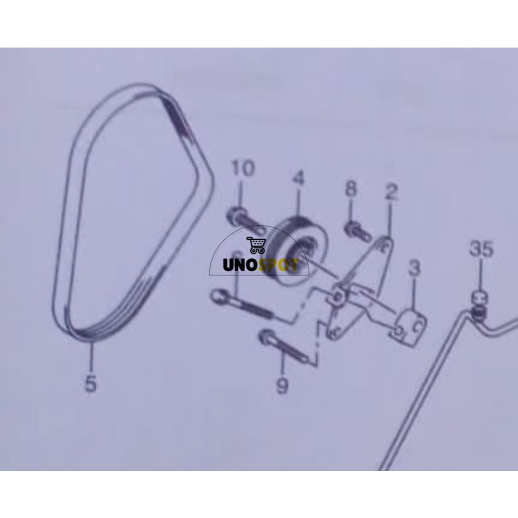 Fan Belt Suzuki Karimun Wagon R Original SGP