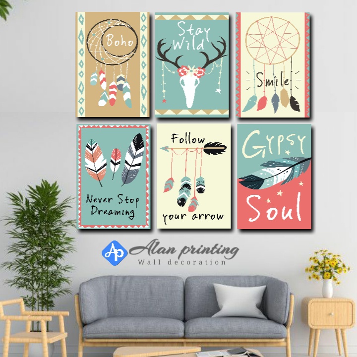 HIASAN DINDING POSTER KAYU 6R 14X20CM KODE WD 1-34 ads