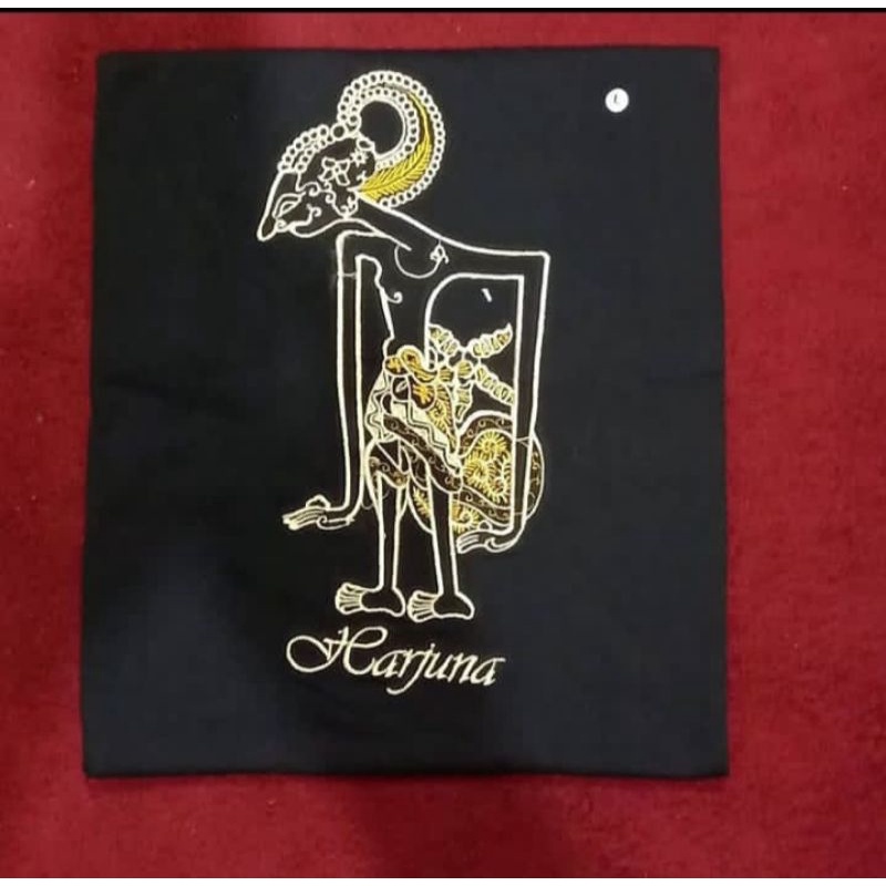 Kaos Katun Bordir Wayang