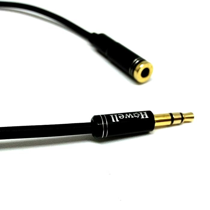 Kabel Extension Aux Audio 3.5mm 2m Cable Audio Perpanjangan Aux 2 Meter Howell