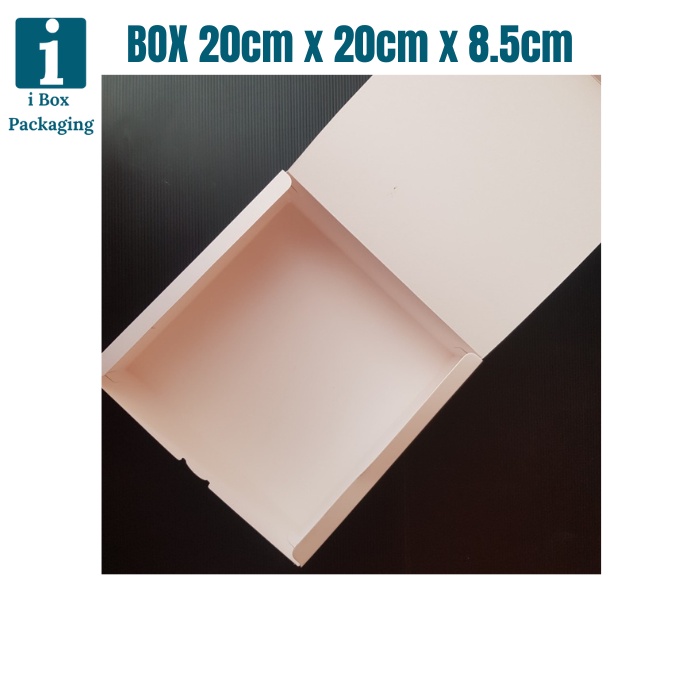 

[ 12 pcs ] Box Chiffon Marmer Cake Dus Lapis Legit Bolu Packaging Hampers Parsel Kotak Kue Pudding Dus 20x20x8cm