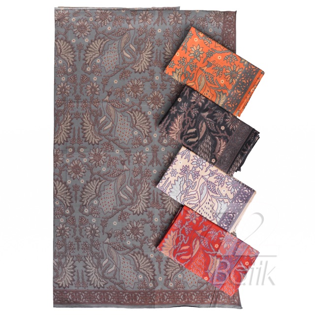 KAIN BATIK PREMIUM Bahan Katun Motif Burung Kembang Warna Orange Oranye Oren 722539 Cap 72 Jarik Jarit Samping Kebat Panjang Batik Katun Modern Premium Bahan Seragam Batik Pernikahan Kantor Keluarga Murah Kamen Jadi Batik Bali Lembaran