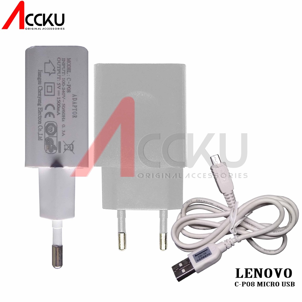 TRAVEL CHARGER LENOVO 1.5A MICRO USB  C-P08 ORIGINAL