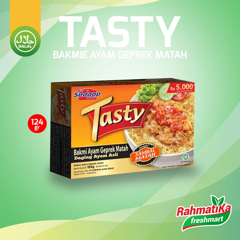 Jual Mie Sedaap Tasty Bakmi Ayam Geprek Matah 124 Gram Shopee Indonesia