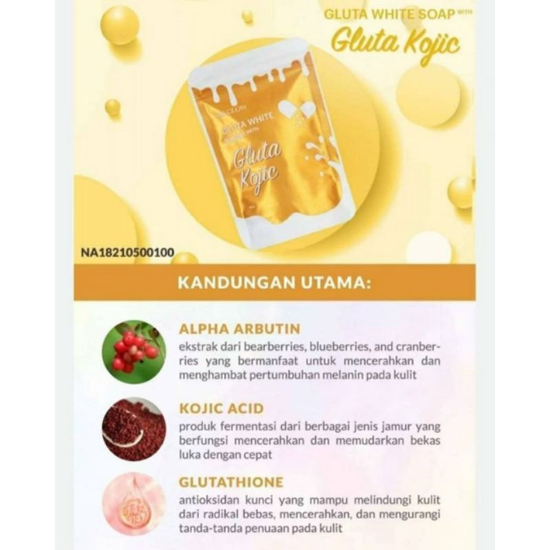 MS Glow Gluta White Soap with Kojic | Sabun Gluta Kojic MS Glow original sabun mandi halal BPOM bisa cod