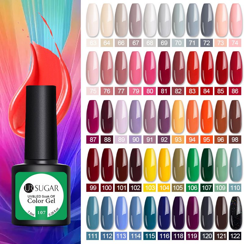 (63-82) UR SUGAR 7.5ml uv led soak off gel polish / kutek gel URSUGAR