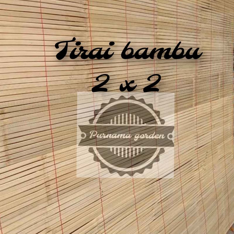 tirai bambu 2x2/tirai ati bambu/tirai gulung/tirai outdoor/tirai bambu polos/tirai/kerei/wide/kerey 