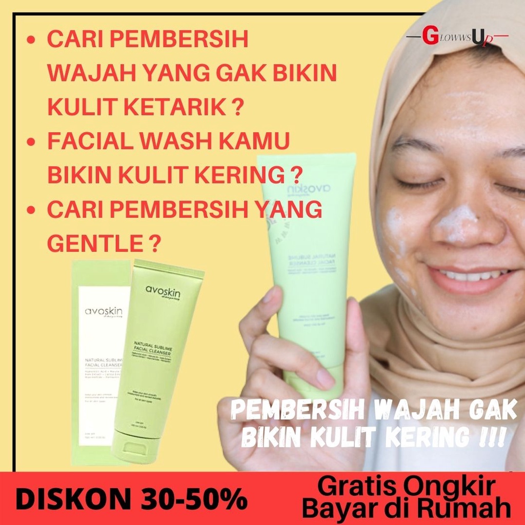 Serum Wajah  Pembersih Wajah Avoskin Natural Sublime Facial Cleanser