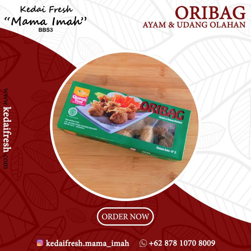 

ORIBAG 10Pcs (Ayam dan Udang Olahan)