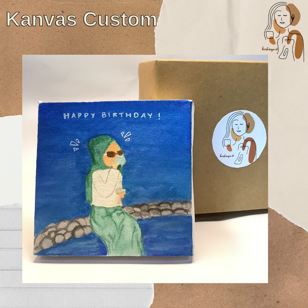 

Kado Ulang Tahun/Kanvas Custom Foto,Gambar,Sketsa