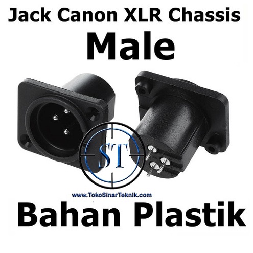 BA-95 Jack Canon xlr Body Plastik Male 3 Pin Sasis 3-Pole Panel Mount Chassis Socket Connector Microphone Box Ampli Speaker