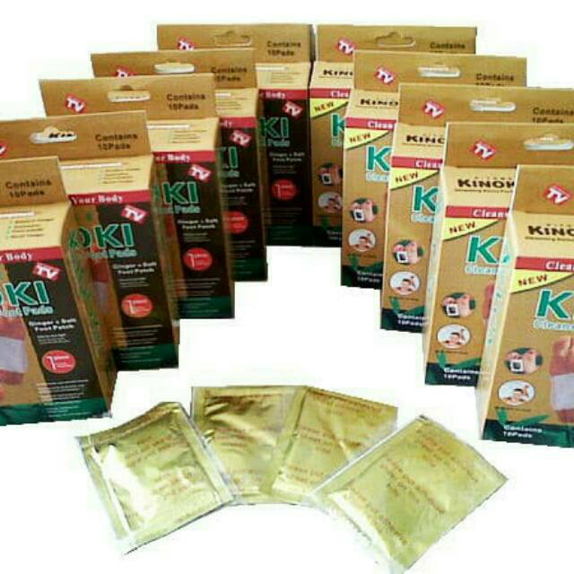 

KINOKI GOLD 1 BOX ISI 10 PCS KOYO KAKI AROMA HERBAL / KINOKI GINGER PLUS SALT DETOX FOOT