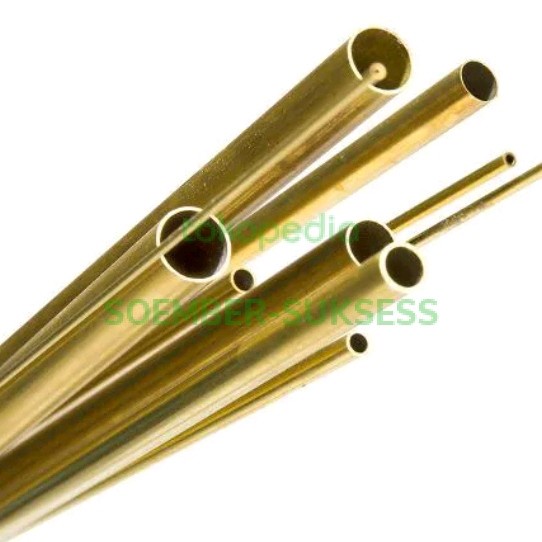 pipa kuningan 8 mm x 1.8 mm x 25 cm