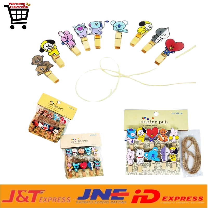 Jepit Foto Karakter / set isi 10