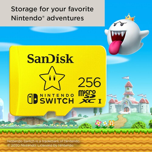 SanDisk UHS-I microSDXC 256GB SDSQXAO-256G for the Nintendo Switch