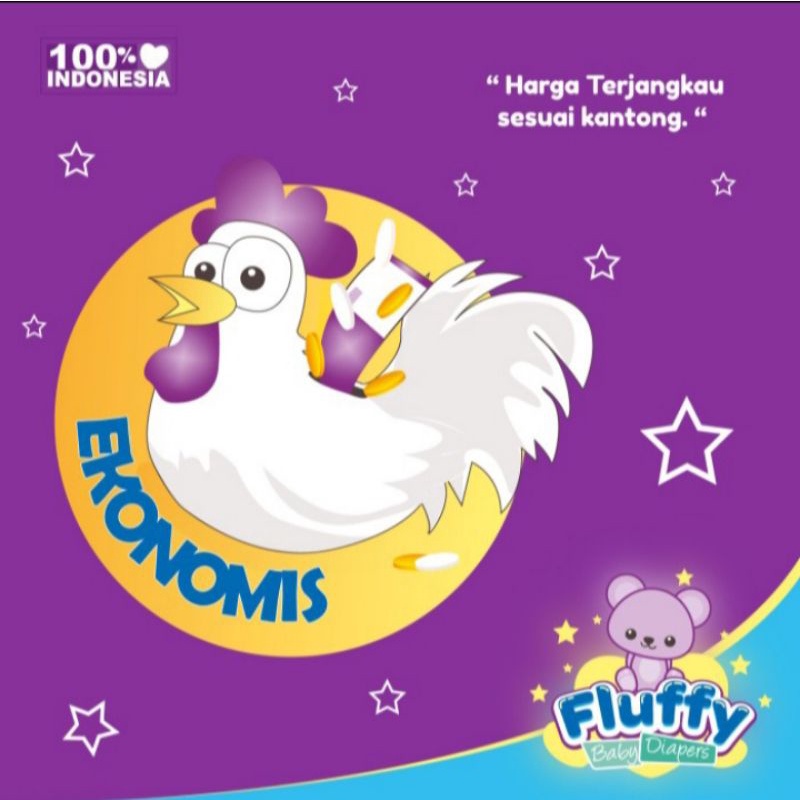 Popok Bayi Ekonomis Fluffy Pants L30 L 30 L30+6 L 30+6 Tipe Celana