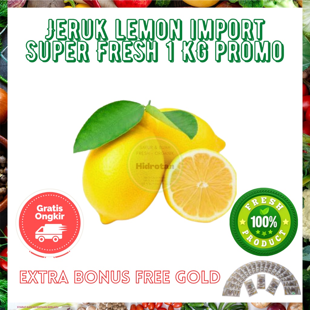 

Lemon Import 1 kg | Paket Buah Segar - Combo Fresh Buahan Murah ( Promo Free Emas )