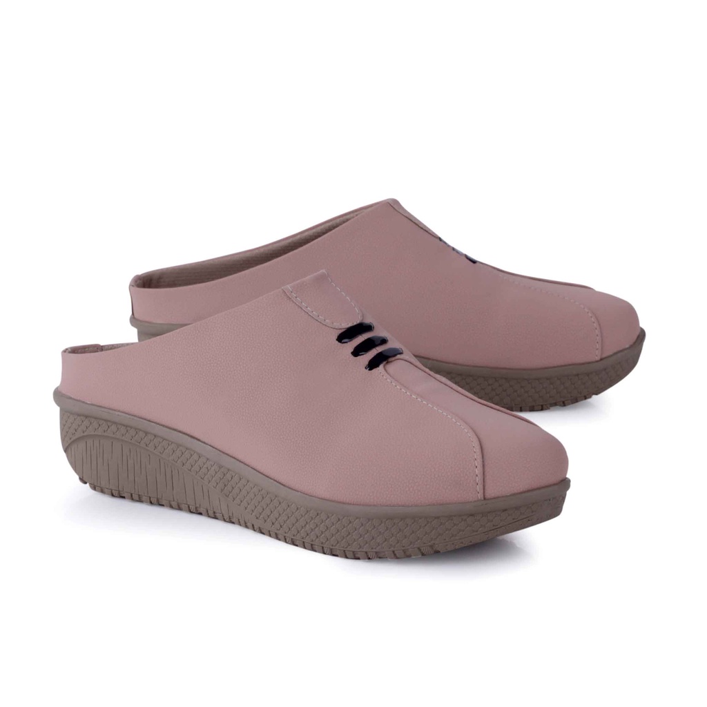 sandal slip on wanita murah, sandal bustong wanita murah, sepatu sandal wanita, sandal mules wanita murah LKR841