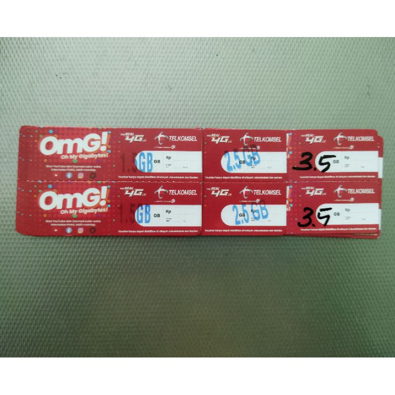Kuota Telkomsel 1,5GB 3Hr 2,5GB 5 Hari 3,5 GB 7 Hari