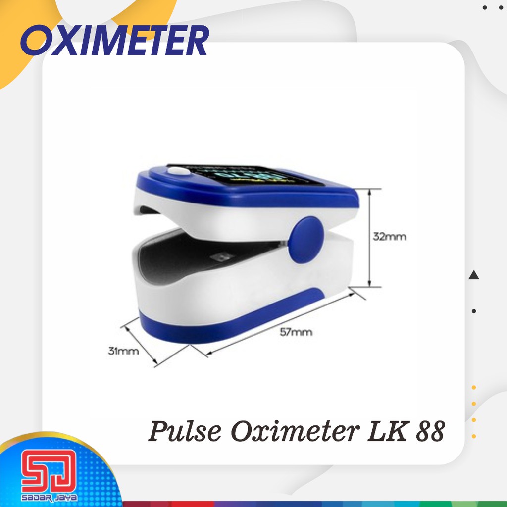 Oximeter Pulse LK88 Oxymeter Oksimeter Alat Cek Saturasi Oksigen