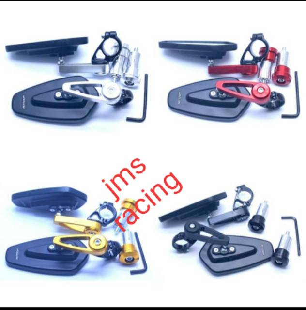 Kaca spion jalu stang oval segitiga universal mio beat scoopy genio mx fu ninja vario nmax aerox pcx byson beat