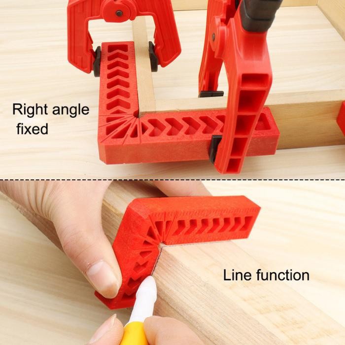 Corner Clamp Penjepit Sudut Frame Kaca Kayu Angle 90 Derajat 6 Inch