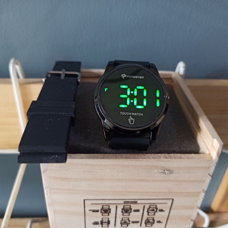 Jam Tangan Pria Digital Forester JTF 2035 Touch Screen Tahan Air Original