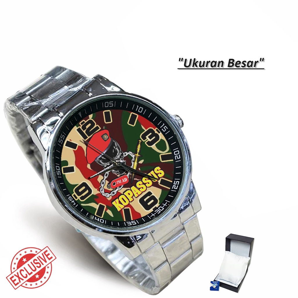 Jam Tangan Rantai Couple KOPASSUS TNI AD - 1 (Limited Edition)