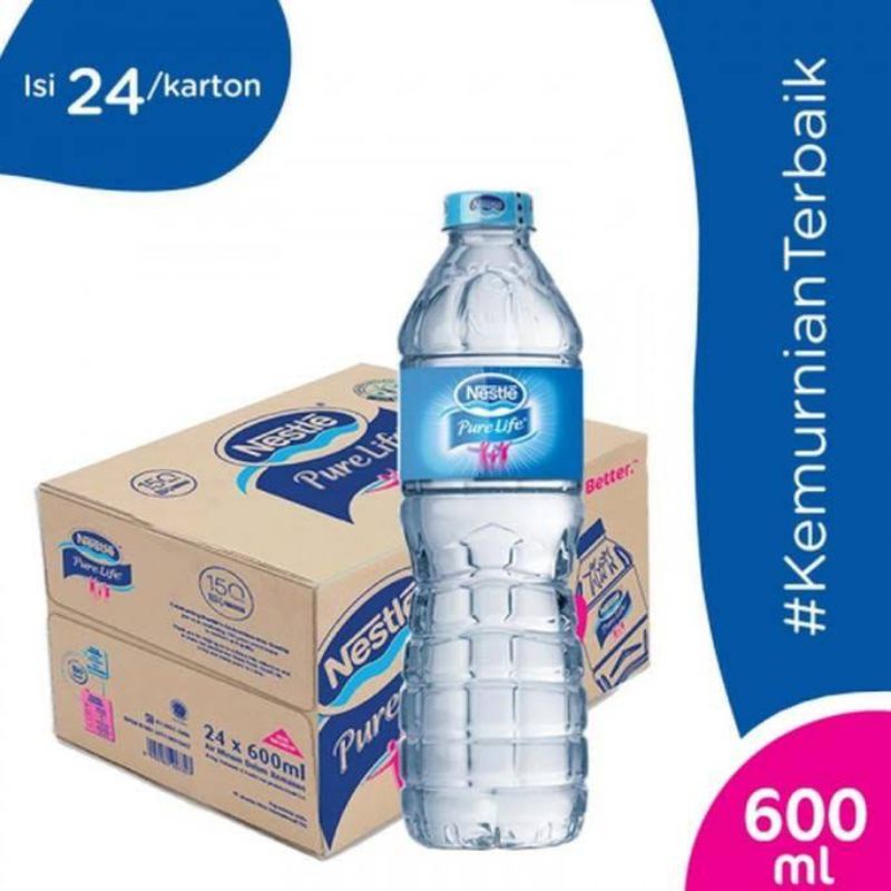 Jual Nestle pure life 600ml | Shopee Indonesia