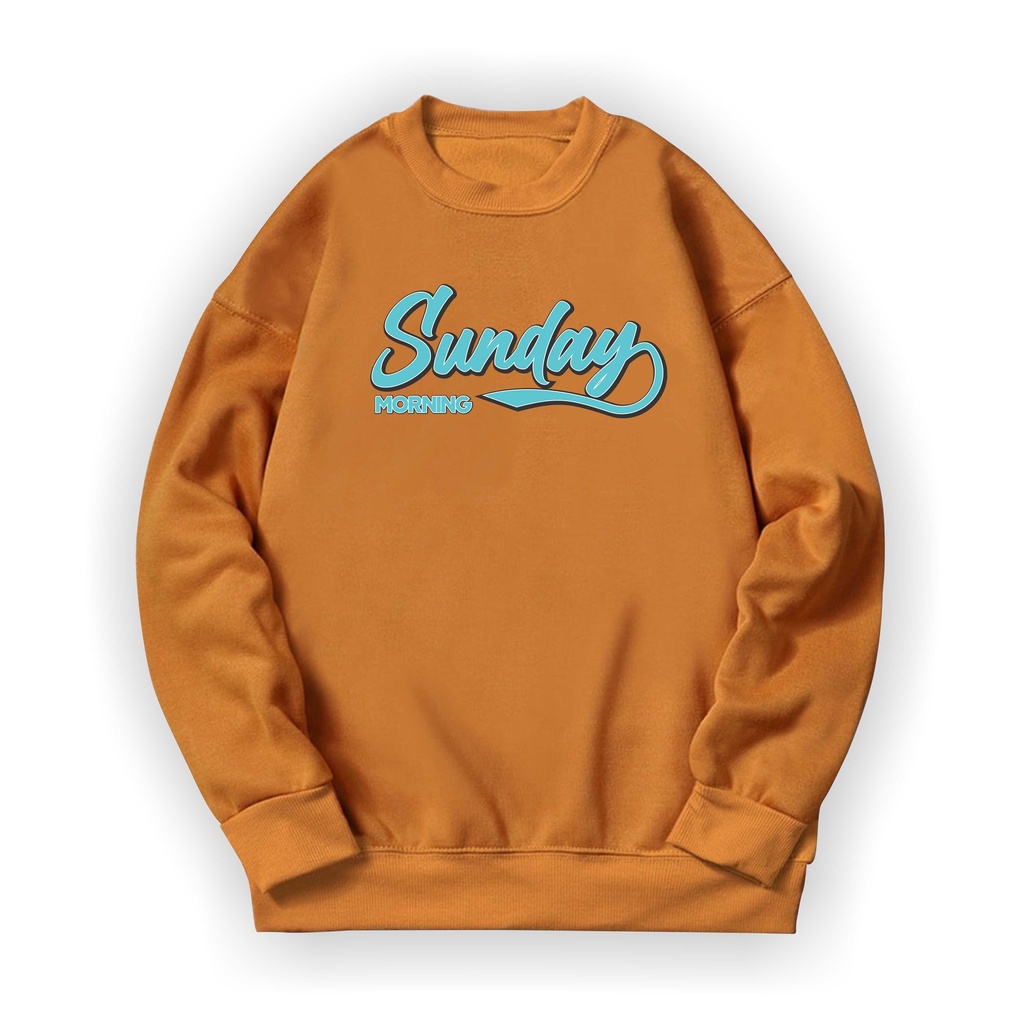 SUNDAY Sweater Crewneck II SUNDAY Basic Sweater II Sweatshirt Sz M - XL ( Pria &amp; Wanita / Anak &amp; Dewasa )