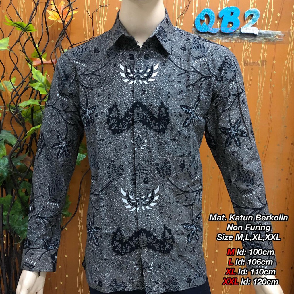 BATIK QB2 -MENTELL2702-25 BATIK LENGAN PANJANG PREMIUM